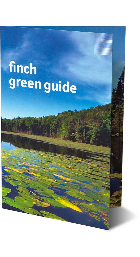 finch-paper_green-guide_a.jpg Art Direction by: Bart Crosby, Crosby Associates